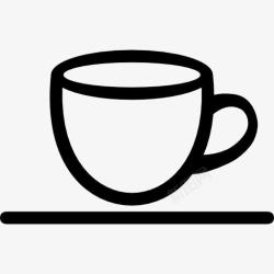 咖啡店的接口符号一杯图标图标