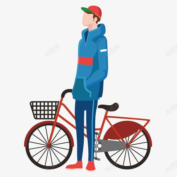 男孩和单车png免抠素材_新图网 https://ixintu.com 单车 卡通 男孩 脚踏车 自行车