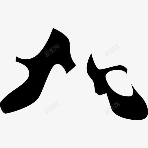 弗拉门戈鞋图标png_新图网 https://ixintu.com 工具 工具和器具 弗拉门戈 弗拉门戈的图标 舞蹈 舞蹈演员 鞋 黑