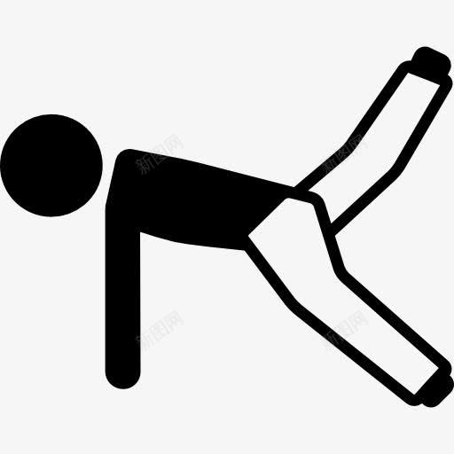 男孩在地板上伸展腿图标png_新图网 https://ixintu.com 人 平静 放松 瑜伽 运动
