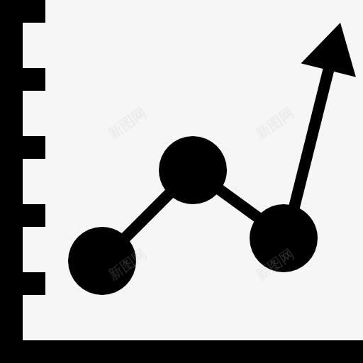 上升的线图的业务图标png_新图网 https://ixintu.com 上升 商业 图形 图表 线 线图