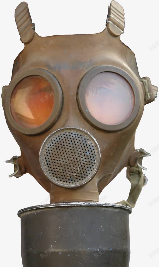 防毒面具正面png免抠素材_新图网 https://ixintu.com 战争 污染 老式防毒面具 装饰 防毒 面具