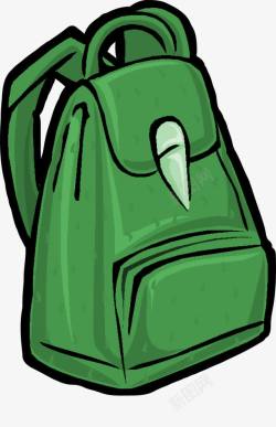 绿色的背包素材
