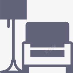 Armchair舒适的扶手椅Smashicons图标高清图片