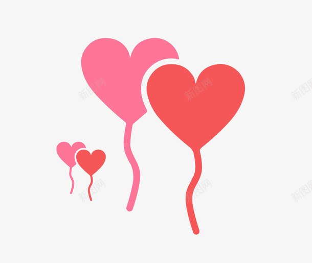 爱心气球图标png_新图网 https://ixintu.com ai格式 icon nbs 创意 卡通 图标 图案 扁平设计 爱情 禁止 警示图标