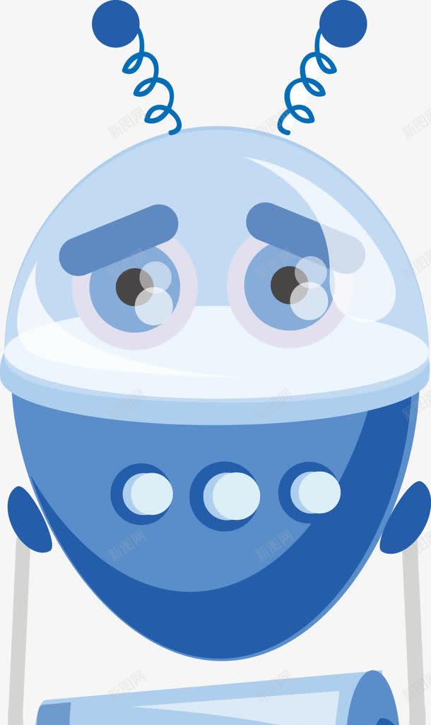 蓝色的鸡蛋机器人png免抠素材_新图网 https://ixintu.com 卡通 机器人 科技 蓝色 装饰