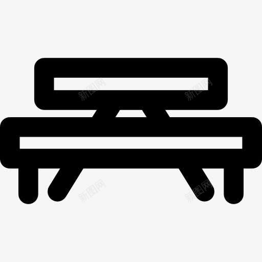 野餐桌上图标png_新图网 https://ixintu.com 休息区 公园 家具和家居 烧烤 自然 野餐桌 露营