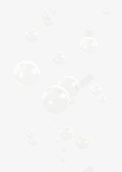 漂浮透明气泡素材