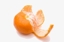 新鲜剥开的橘子素材