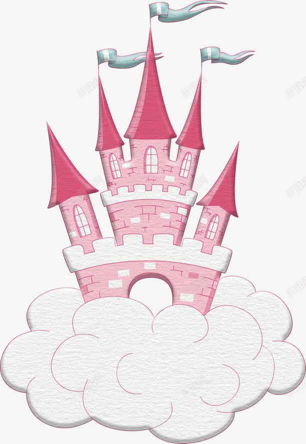 童话城堡png免抠素材_新图网 https://ixintu.com 儿童故事 城堡 插画 故事 童话