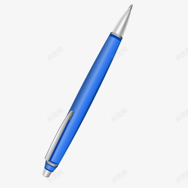 深蓝色圆珠笔签字笔png免抠素材_新图网 https://ixintu.com 圆珠笔 深蓝色 签字笔