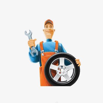 动画修理工人png免抠素材_新图网 https://ixintu.com 修理 动画 工人 工具 帽子 扳手 橙色 蓝色 车轮
