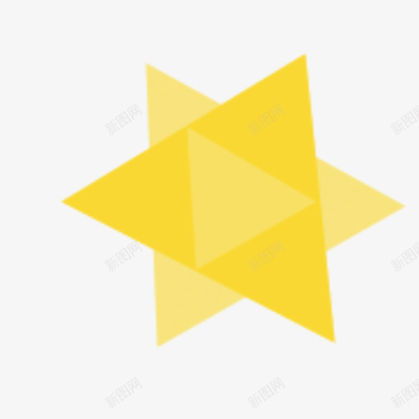 黄色渐变叠加正三角形png免抠素材_新图网 https://ixintu.com 一个三角形 三角型 几何图形 叠加 正三角形 渐变色 等边三角形 锐角三角形 黄色