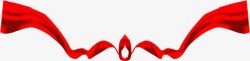 节庆海报背景红色丝带装饰图案高清图片