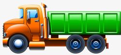 橙色卡车玩具小卡车高清图片
