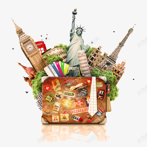 各地建筑物标识图标png_新图网 https://ixintu.com 建筑物 旅行 标识