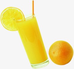 橙子饮料冷饮效果素材