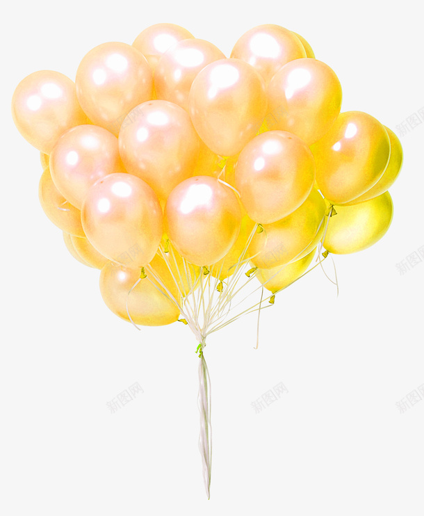 黄色亮光气球装饰图案png免抠素材_新图网 https://ixintu.com 亮光 免抠PNG 气球 装饰图案 黄色