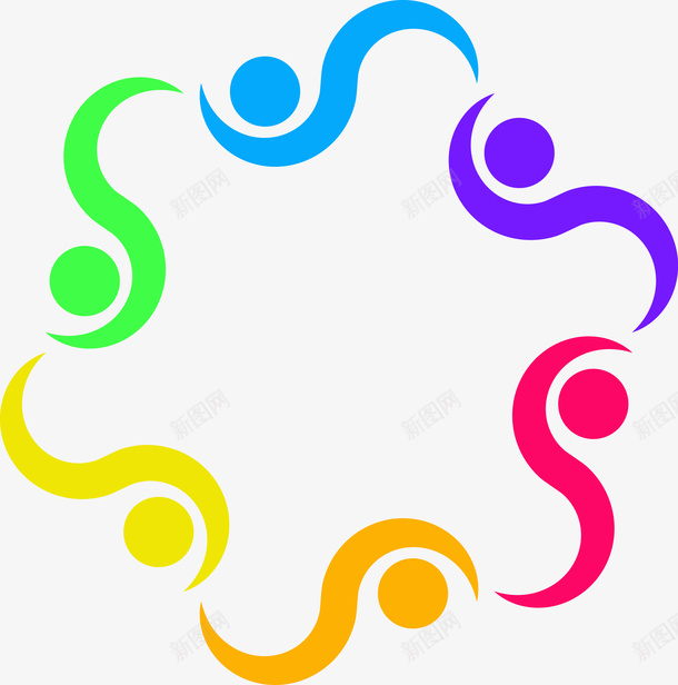 创意彩色标志图图标png_新图网 https://ixintu.com 图标 彩色logo 彩色图标 彩色社区图标 标志 社区 社区logo 社区标志