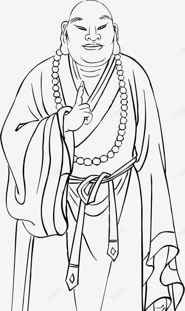 白描人物png免抠素材_新图网 https://ixintu.com 中国风 人物 古典 素描
