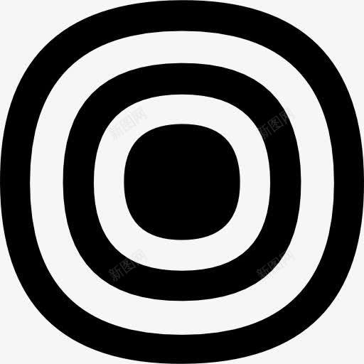 同心椭圆形圈图标png_新图网 https://ixintu.com 同心 椭圆形 目标形状 目的