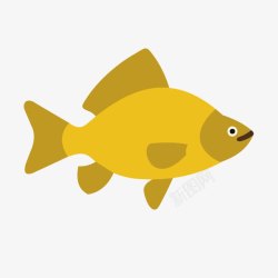 黄色小鱼素材