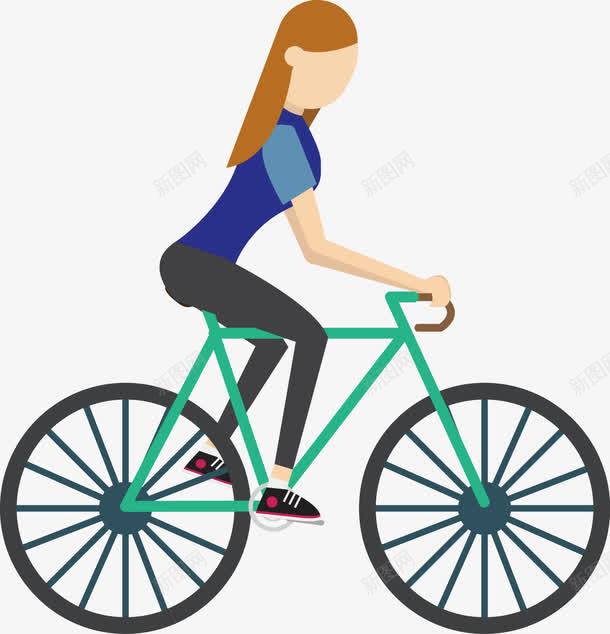 骑自行车装饰png免抠素材_新图网 https://ixintu.com 素材 装饰矢量 骑自行车 骑自行车装饰矢量