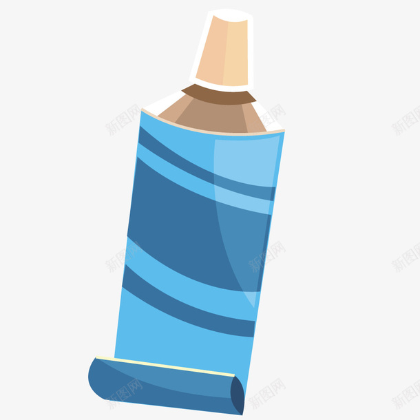 牙膏包装盒矢量图eps免抠素材_新图网 https://ixintu.com 产品瓶子 形状 模型 牙膏容器 瓶子 矢量图