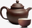 茶壶茶杯png免抠素材_新图网 https://ixintu.com 禅意 茶壶 茶杯 茶艺