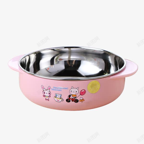 粉色儿童碗png免抠素材_新图网 https://ixintu.com 产品实物 儿童碗 日用百货 粉色
