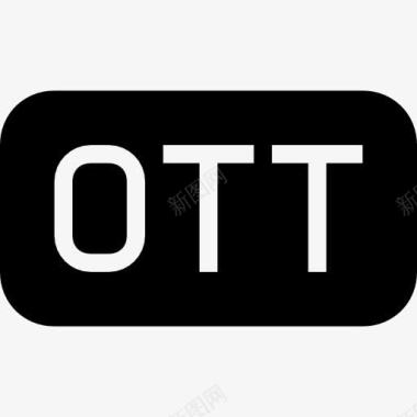 OTT文件类型矩形实心符号界面图标图标