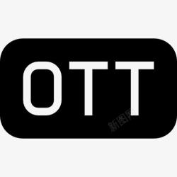 文件类型填充固体OTT文件类型矩形实心符号界面图标高清图片