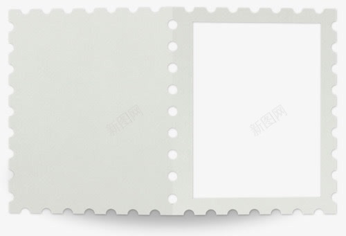 邮票png免抠素材_新图网 https://ixintu.com 白色 边框 邮票
