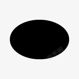 形状椭圆黑色默认图标png_新图网 https://ixintu.com ellipse shape 形状 椭圆