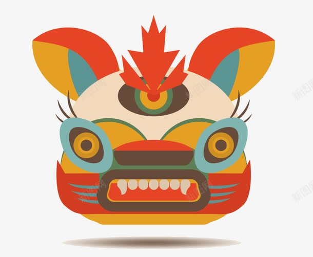 年兽剪贴画png免抠素材_新图网 https://ixintu.com 中国风 剪贴画 年兽
