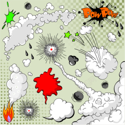 一团火云元素云矢量图高清图片
