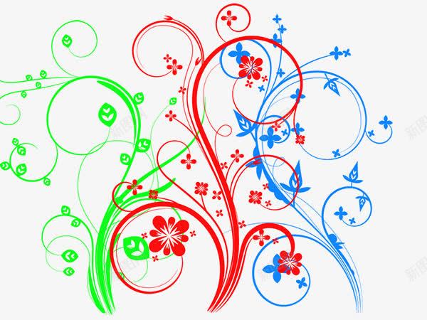 花纹png免抠素材_新图网 https://ixintu.com 不规则线条 手绘花纹 抽象文理 抽象花纹 花朵 花纹 边框