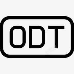 ODT文件ODT文件圆角矩形概述界面符号图标高清图片