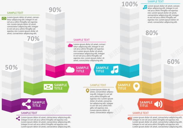立体柱形图分类标签png免抠素材_新图网 https://ixintu.com 分类标签 数据图表 柱形图 白色 矢量素材