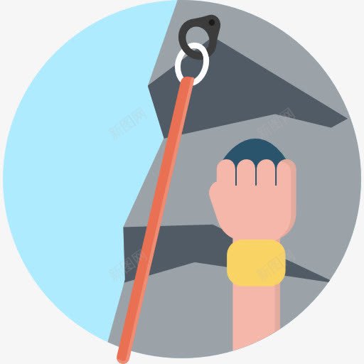 爬图标png_新图网 https://ixintu.com 冒险运动 多项运动 登山 运动