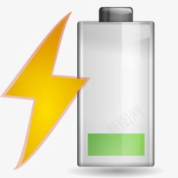 电池充电谨慎状态图标图标