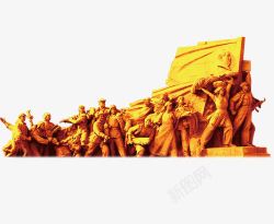 中国风雕像中国风军人雕像高清图片