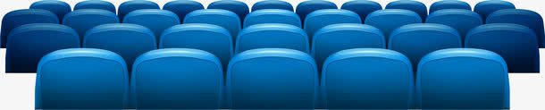 蓝色简约座位装饰图案png免抠素材_新图网 https://ixintu.com 免抠PNG 座位 简约 蓝色 装饰图案