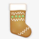 圣诞饼干袜图标图标