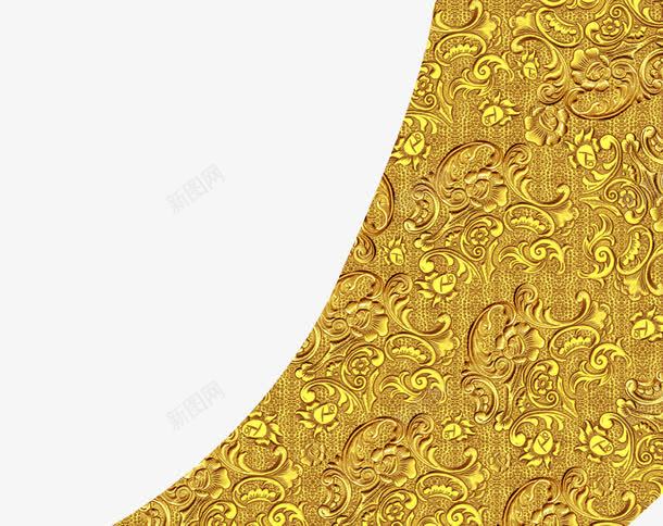黄色浮雕花纹装饰png免抠素材_新图网 https://ixintu.com 浮雕 花纹 装饰 黄色