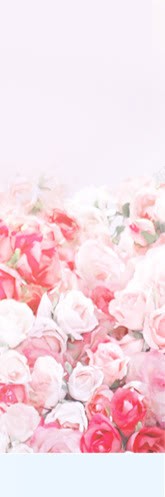 粉色抽象水彩花朵素材