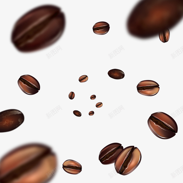 咖啡豆矢量图eps免抠素材_新图网 https://ixintu.com PNG免抠图下载 咖啡 种植 背景 饮料 香醇咖啡豆 矢量图