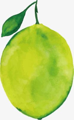 酸涩绿色的水果矢量图高清图片