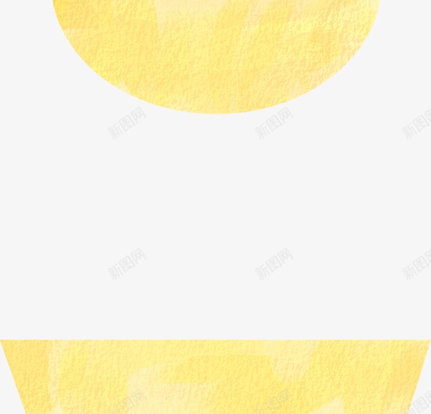 手绘黄色形状图形png免抠素材_新图网 https://ixintu.com 图形 形状 黄色