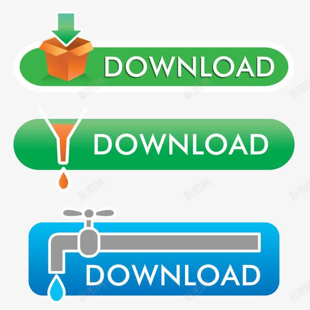 扁平化按钮图标png_新图网 https://ixintu.com ui 下载 图标 扁平 按钮 界面选项卡 选项 选项框